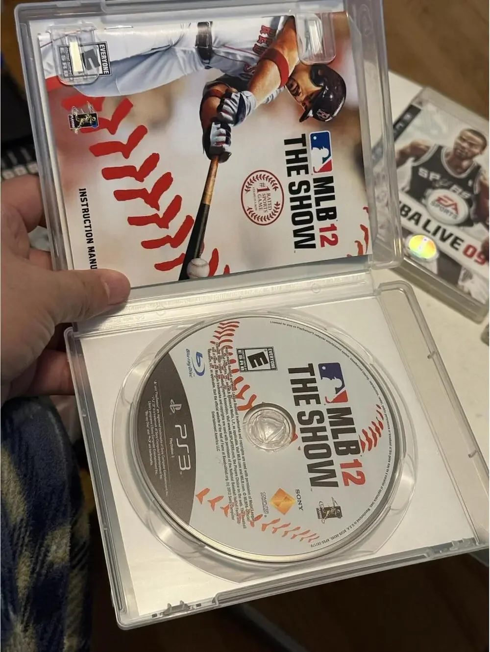 PS3 Sports Games Lot Of 3 , MLB 12, NBA Live 09, FIFA 08, Good Condition